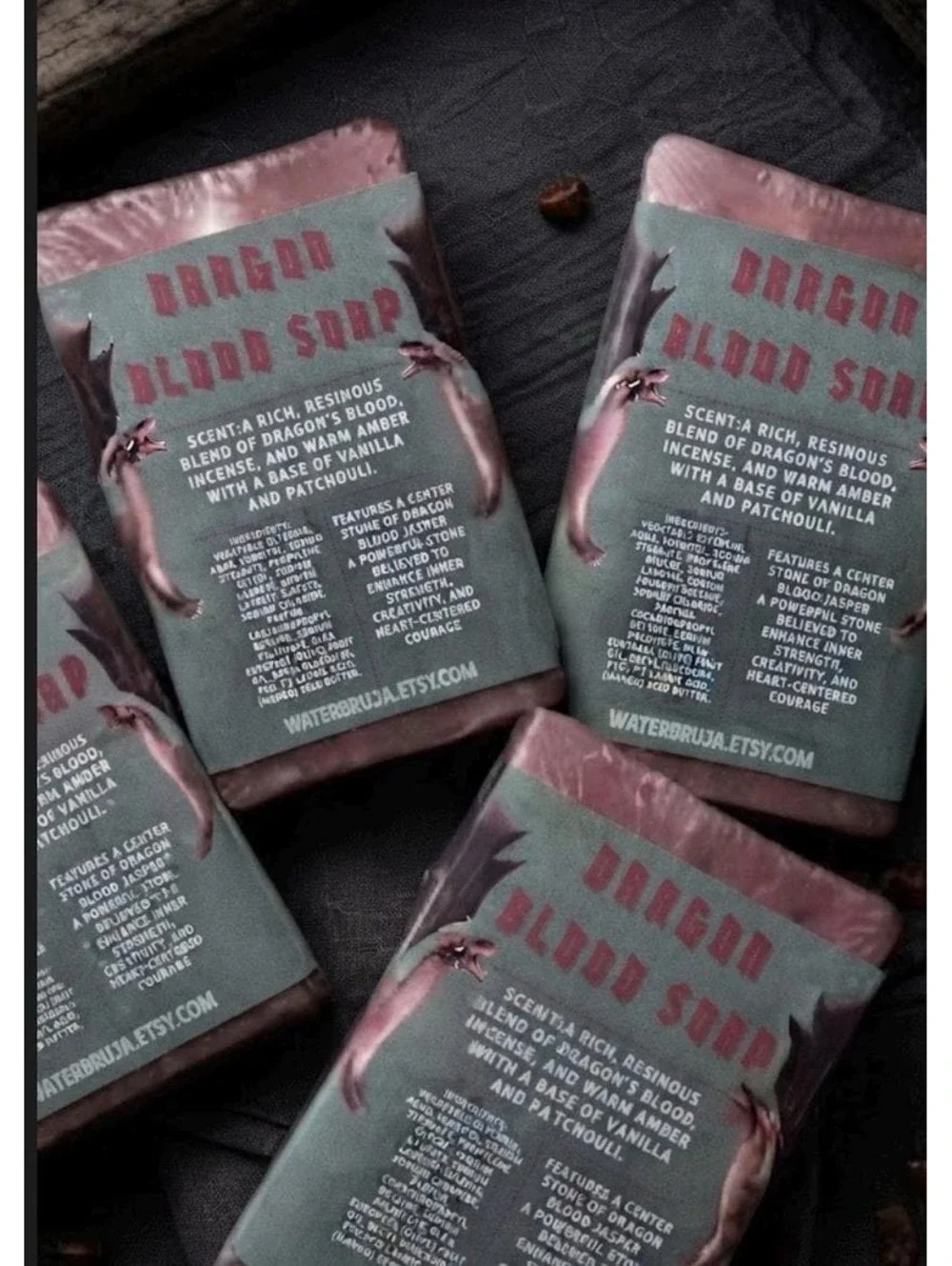 Dragon Blood Soap, Mango Butter Base, Ritual Bath Soap
